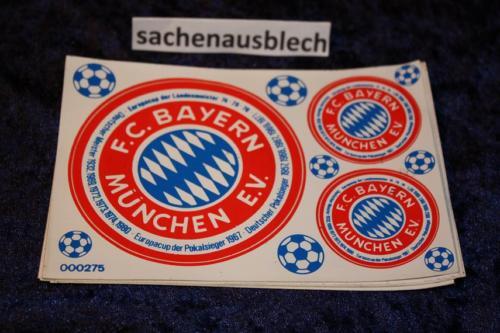 alter Bayern München Aufkleber Bogen runde Logos RAR - Bild 1 von 1