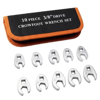 3/8 Drive 10-19mm Crowfoot Wrench Ideal For DIY Projects And Professional