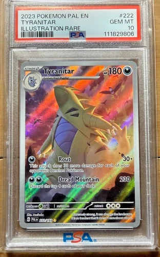 Pokemon Tyranitar 222/193 Sv02: 2023 Paldea Evolved Holo PSA 10 Gem Mint