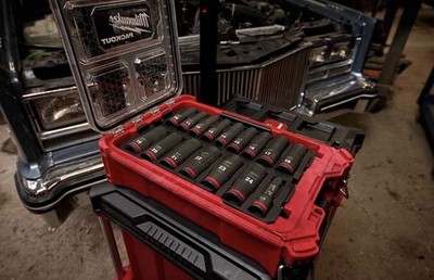 Milwaukee 49-66-6803 Shockwave Impact Duty Socket 1/2'' Drive 16-Pc Packout Set