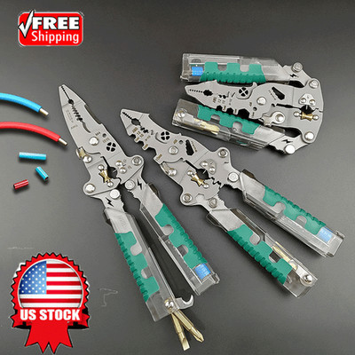 DIY -Portable Multi-Functional Fold Wire Stripper Scissor With Electrical Test