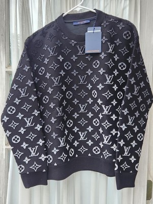 New Authentic Louis Vuitton Mens Gradient Monogram Sweatshirt W/ Tags & Box