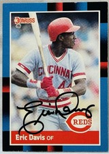 1988 Donruss Eric Davis Signed Auto Autograph Cincinnati Reds #369