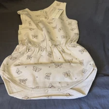 Rylee + Cru | Cinch Playsuit Butterfly’s | 18-24 Months NWT PALE PINK snaps