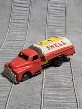 4" SHELL OIL TRUCK JAPAN FRICTION CAR METAL Gas And Oil Collectible Petrol Fuel