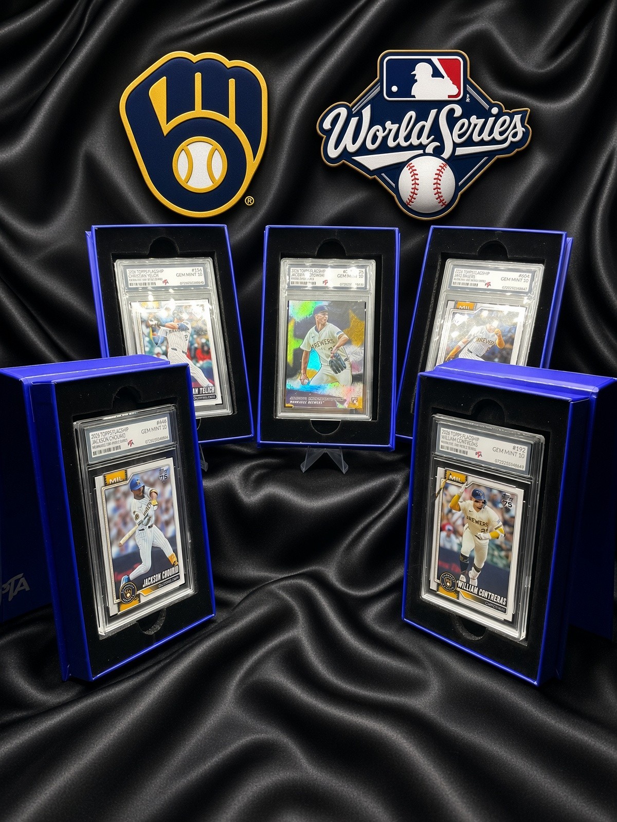 2026 Topps Flagship Milwaukee Brewers World Series Collection GEM MINT PTA 10🔥