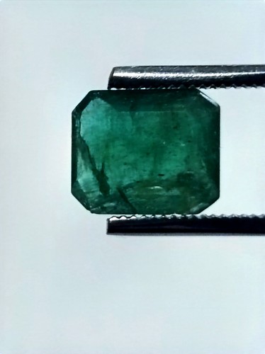 Natural Emerald Cut Genuine Zambian Emerald. Loose CT Stone Gemstone