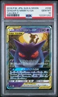 2018 POKEMON JPN SUN & MOON TAG BOLT #038 GENGAR & MIMIKYU GX PSA 10