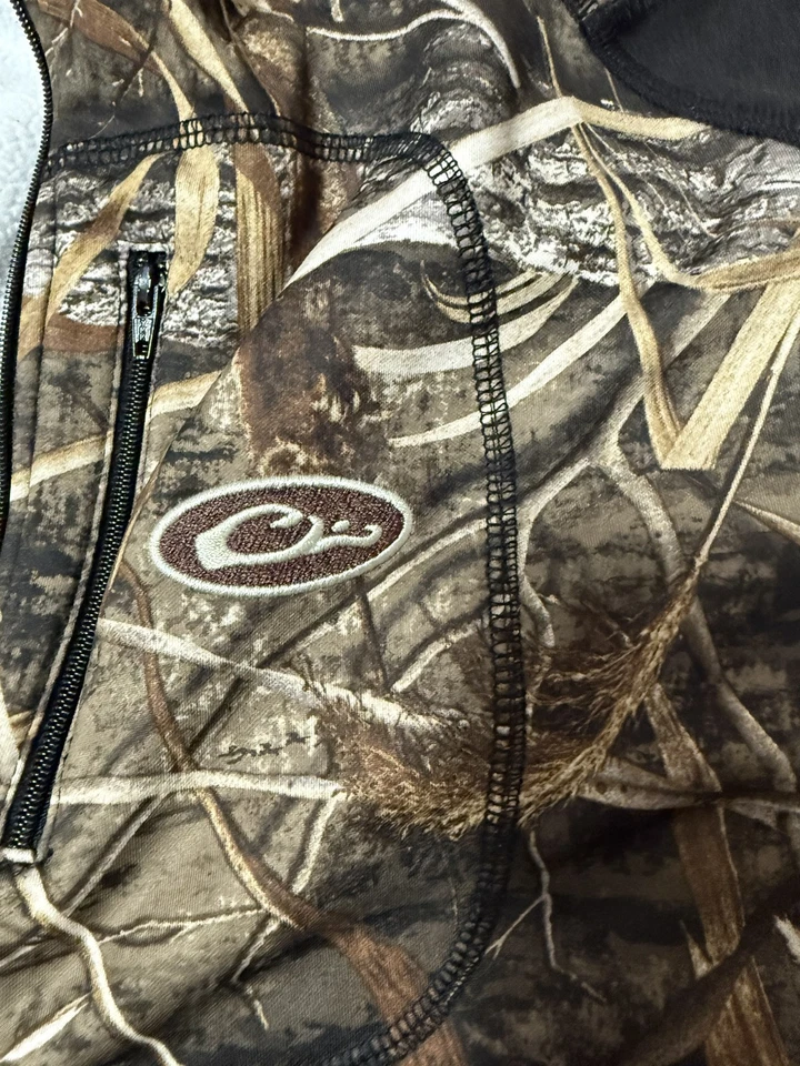 Men’s Size XL X-Large Drake Waterfowl Realtree Max-5 Pullover 1/4 Zip EST Camo - Image 2 of 4