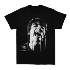 OASIS LIAM GALLAGHER Heavy Cotton Black Unisex T-shirt Size S-5XL