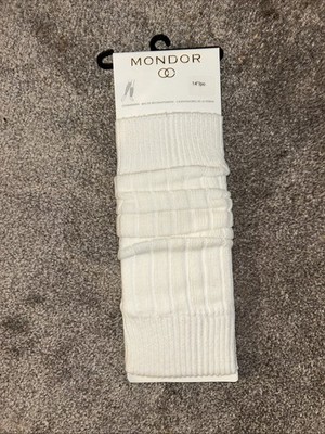 Mondor White Legwarmers 14 Inches Long One Size Brand New  