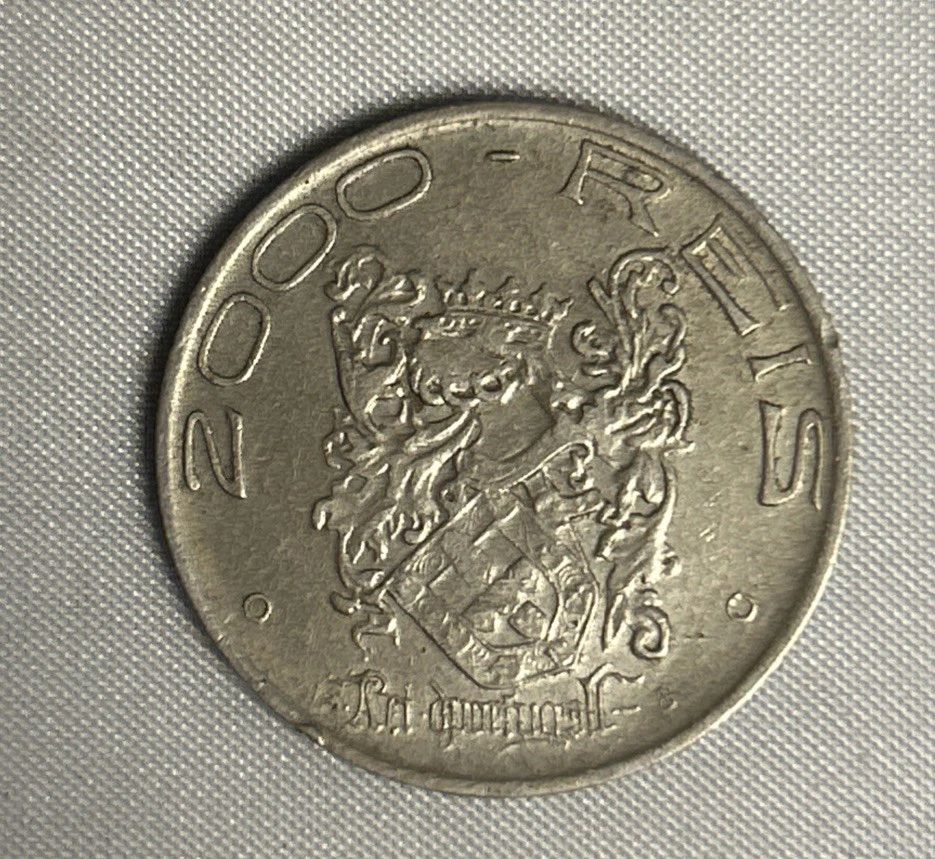 1932 Brazil 2000 Reis 8g Silver 0.500 - ICG MS64 - Image 2 of 4