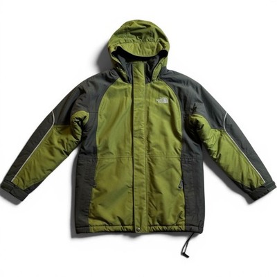 The North Face Kids XL Green Gray Insulated Ski Jacket Hooded Parka Approach