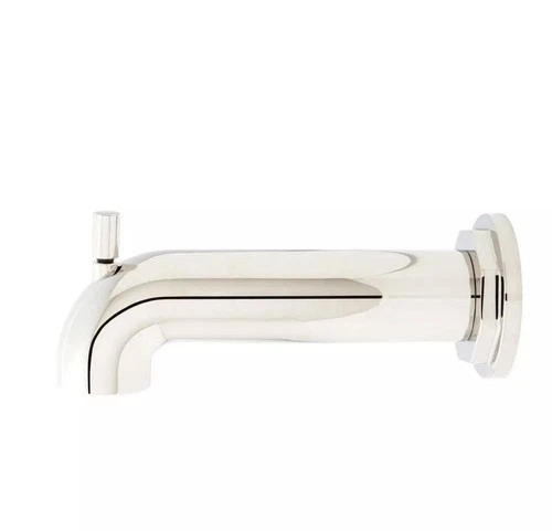 SIGNATURE HARDWARE Greyfield 7-1/8" Integrated Diverter Tub Spout SHTS86PN - Picture 1 of 2