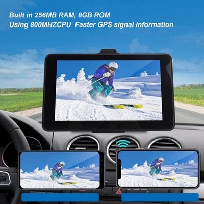 7 Inch HD Touchscreen GPS Navigator Voice Guidance For Car AKIX