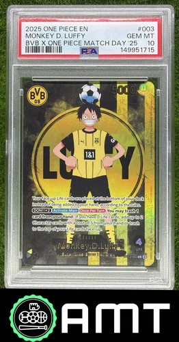 Monkey D. Luffy PSA 10 2025 One Piece Promos BVB x One Piece Match Day '25 1715