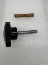 1/4"-20 Thumb Screw Black Round Plastic Head 2" Stainless Thread Bolt Thumbscrew