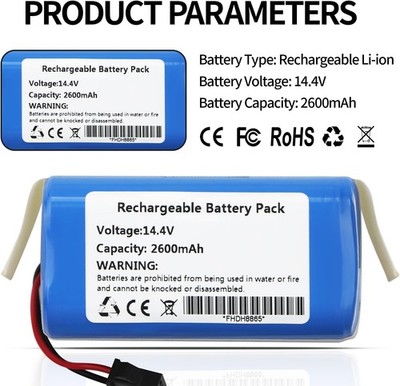 CMICR18650F8M7 4S1P Battery Replacement for Coredy R750 1600Pa