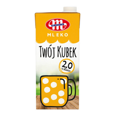 5900512320427 Mlekovita Mleko UHT Twój Kubek 2% tł. 1l 