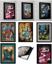 Image of Official 30 x 40cm Framed Print Wall Art - Harley Quinn Star Wars Dungeons New
