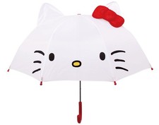 Sanrio Children Character Ear Umbrella Long Umbrella Jump Hello Kitty 8 Pieces B