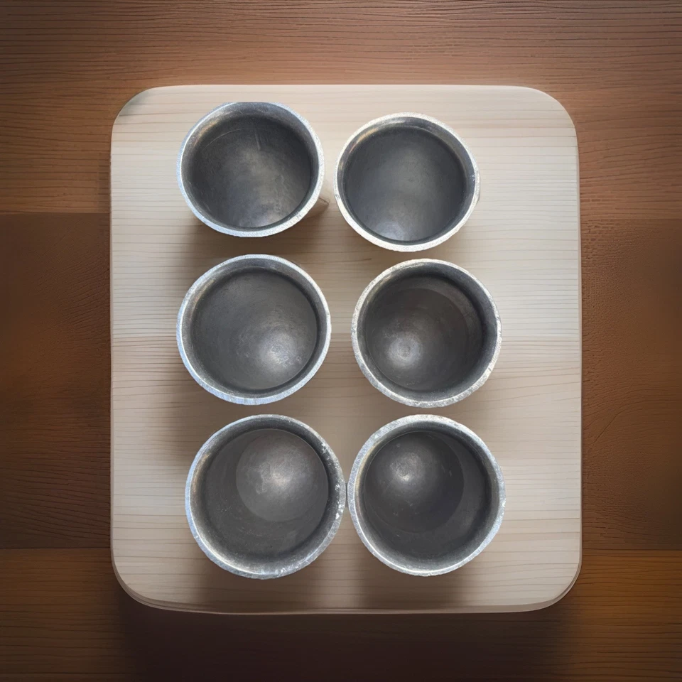 (6) Juego de SEIS COPAS DE BEBIDA CON PATAS DE PELTRE TABERNA ARADO WILTON ARMETALE 7,25" Foto 4 de 4