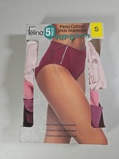 Felina Women's 5-Pack Pima Cotton Wide Waistband Hipster, Multicolor, Size S
