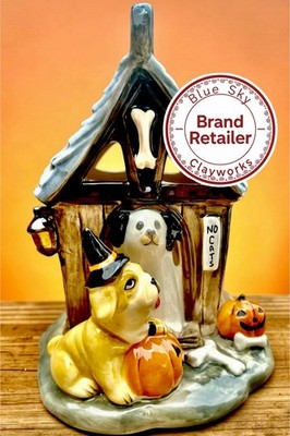 Blue Sky Clayworks HALLOWEEN DOG HOUSE Candle House NEW For 2026 Auth Retailer