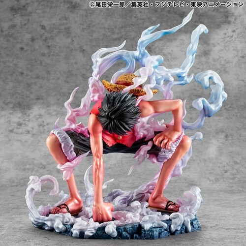 ONE PIECE Monkey D. Luffy Gear 2 1/8 Pvc Figure P.O.P. Limited Edition MegaHouse