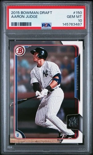 2015 Bowman Draft Aaron Judge PSA 10 GEM MINT Pre Rookie Card RC #150 Yankees