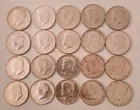 Roll Of 20 1964 Kennedy Half Dollar 90% Silver