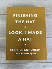 Hat Box: The Collected Lyrics of Stephen Sondheim: A Box Set Hardcover 2011 Z4