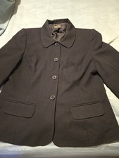 Brooks Brothers Made in England Blazer - Black Strech Women's Jacket - Size 14