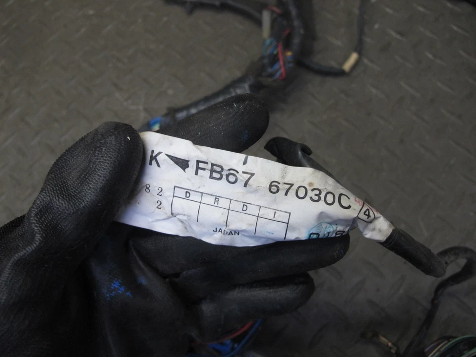 Mazda RX7 FC3S 1988 convertible NA M/T tablero tablero cableado arnés OEM Foto 3 de 4