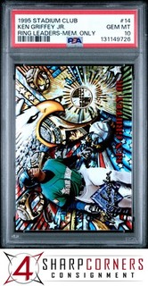 1995 STADIUM CLUB RING LEADERS MEMBERS ONLY #14 KEN GRIFFEY JR. HOF PSA 10