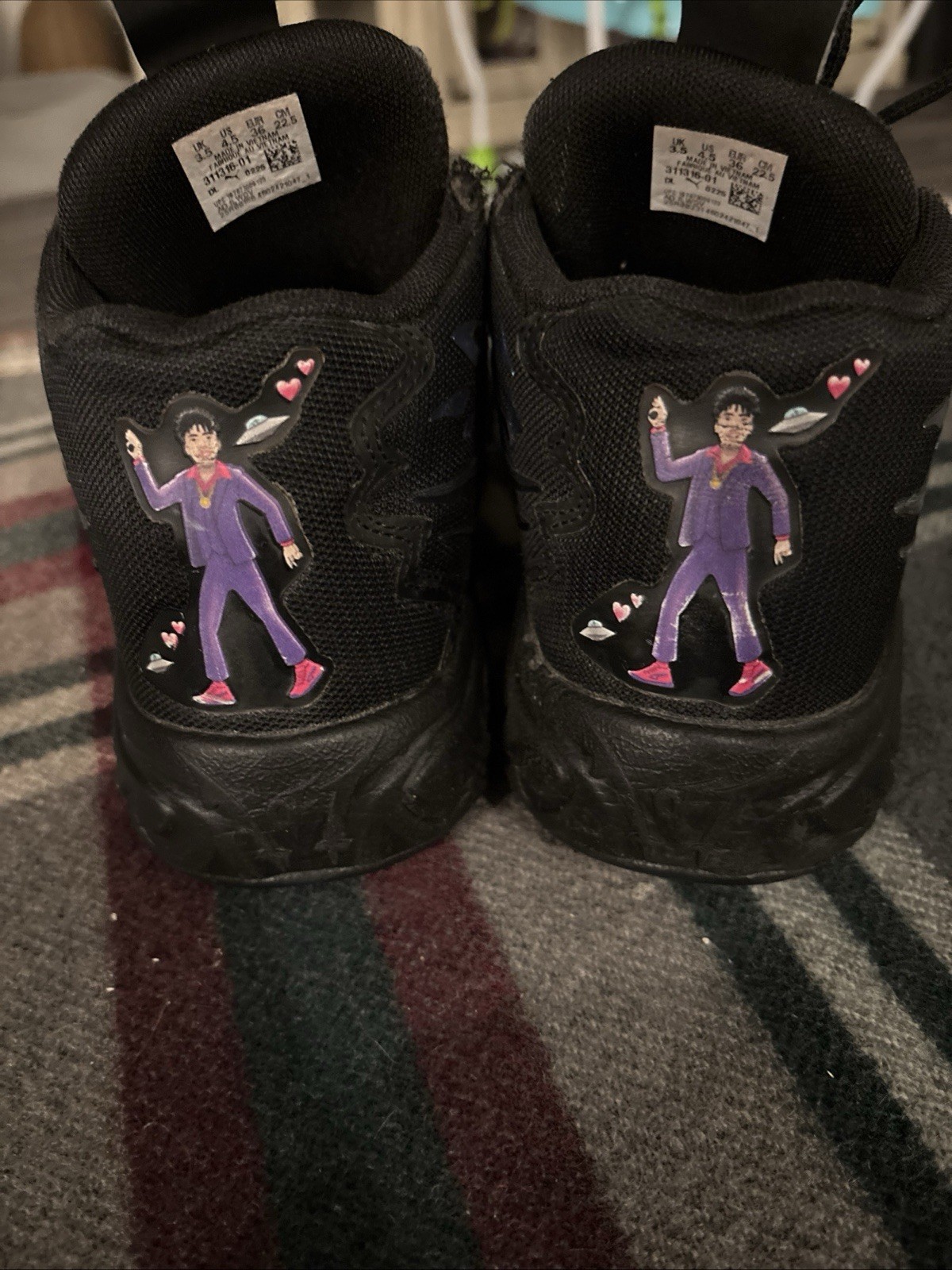 Puma x Lamelo Ball MB.04 Reflections size 4.5 moderate wear, with box thumbnail 3