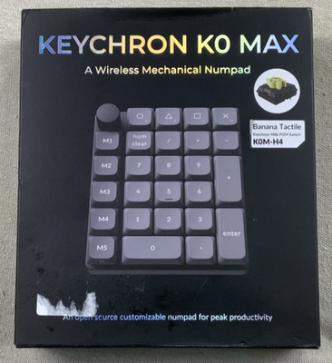Keychron K0 Max Wireless Mechanical Numpad Number Keypad K0M-H4 Banana Tactile