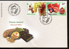 Romania 2016 Live Healthy - Bible Foods FDC