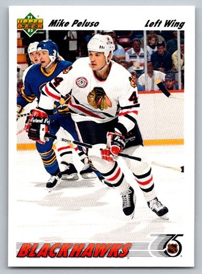 1991-92 Upper Deck Mike Peluso Chicago Blackhawks #414