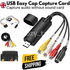 USB Video Capture Card Easy Cap VHS VCR Mini DV Hi8 DVD to Digital Converter
