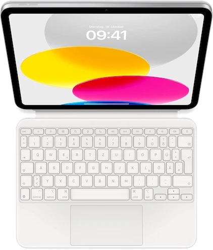 Apple Magic Keyboard Folio Tastatur für iPad 10 - Weiß |PG4689-160868| #Gut
