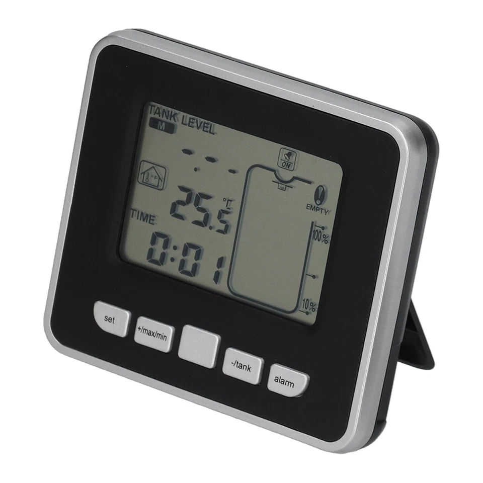 Wassertank-Füllstandsmesser Ultraschall-Digitalanzeige Tiefenmesser Sensor-Moni - Bild 3 von 4