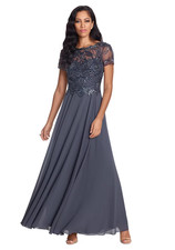 Xscape Beaded Detail Bodice Fit and Flare Gown Size 12 $288 NWT