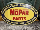 Vintage Style Plymouth Dodge Chrysler Desoto Mopar Gas Oil Advertising Sign