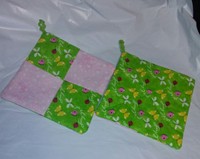 8 Pot Holders Set 2 Two Lady Bugs Butterflies Pink Spring Theme Handmade By Me 8 Pot Holders Set 2 Two Lady Bugs Butterflies Pink Spring Theme Handmade By Me