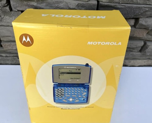 Motorola Personal Communicator GSM Phone Handheld V101 Blue VTG NOB Untested - Photo 4 sur 7
