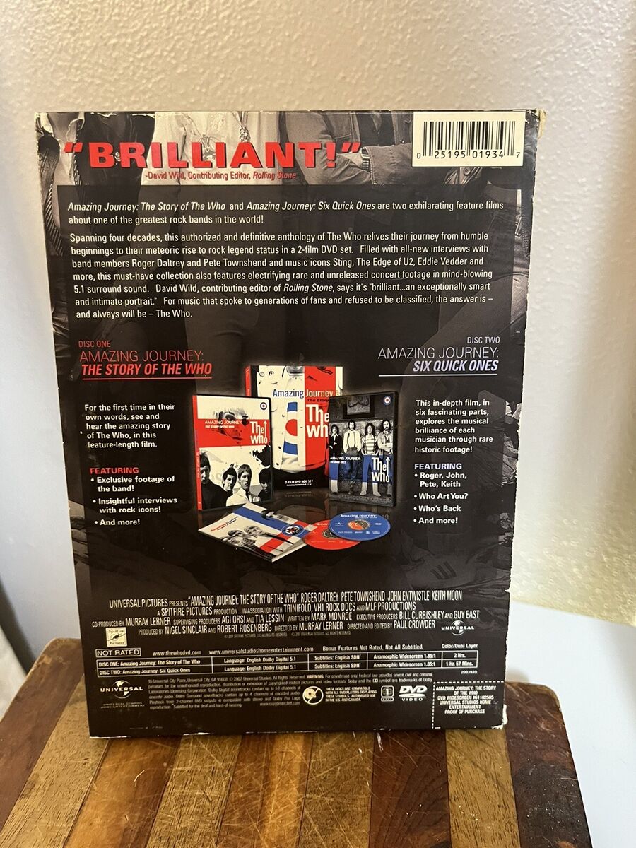 Amazing Journey: the Story of the Who (DVD, 2007) 25195019347| eBay