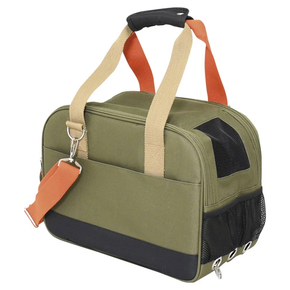 Nobby Aldo Hundetasche oliv 40x20x30cm strapazierfähig bis 6kg, abwaschbar - Bild 2 von 3