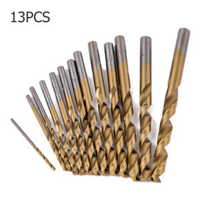 6.5mm New 13x HSS Drill Metal Hex Shank Bits Set Titanium Coated 1.5mm 6.5mm New 13x HSS Drill Metal Hex Shank Bits Set Titanium Coated 1.5mm