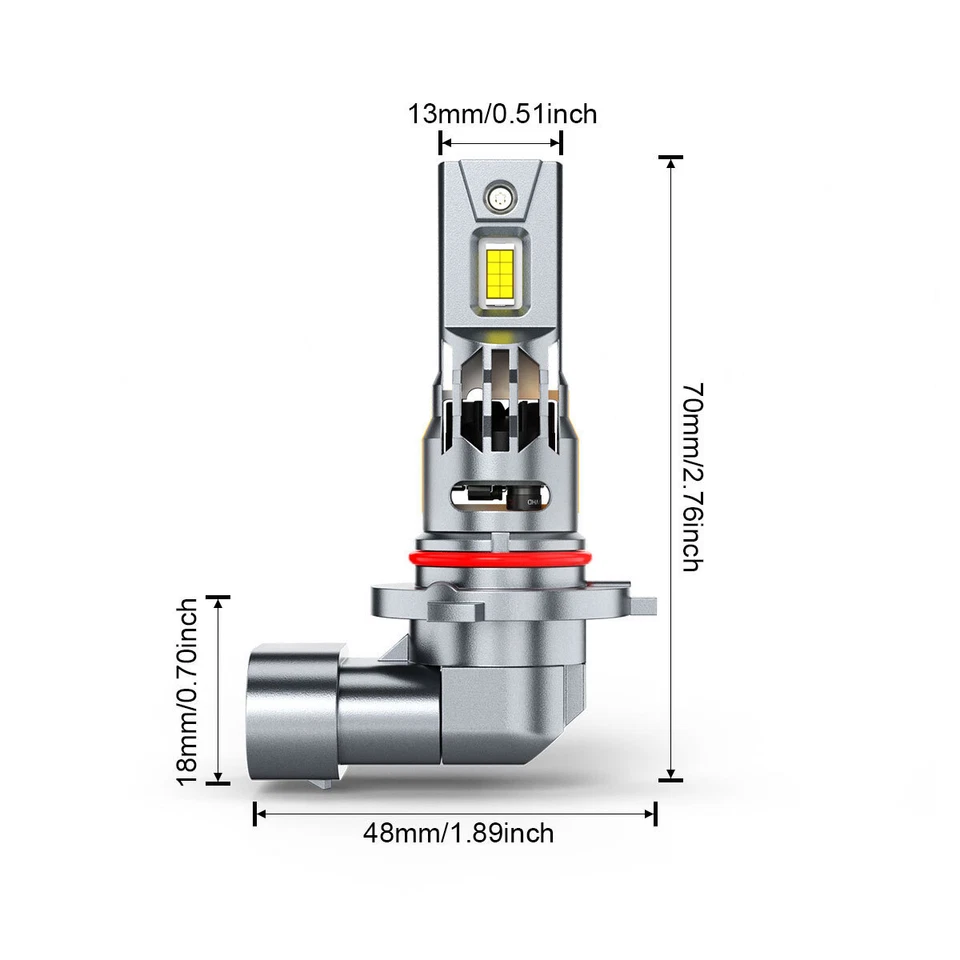 For Peterbilt 579 Base Tractor Truck 2013-2023 LED Headlight High Low Bulbs Kit - Image 2 of 4